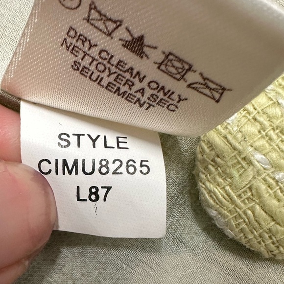 Sigrid Olsen Tweed Silk Lined Coat Sz 12 - Picture 12 of 14